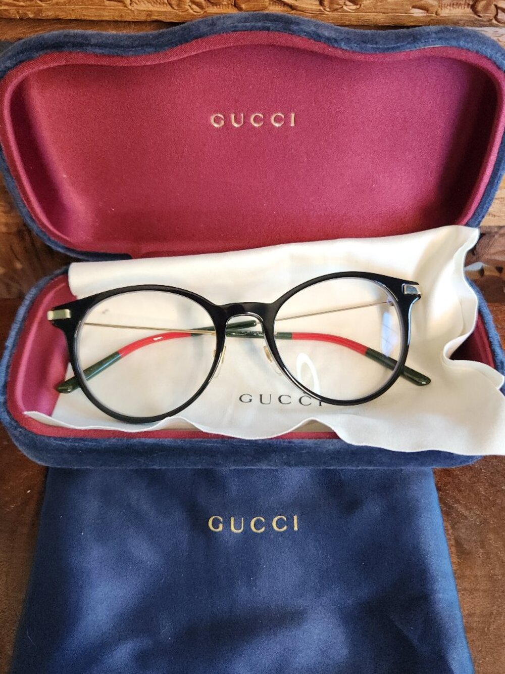 Gucci Panthos Rounded-Square Glasses GG1199OA - Unisex